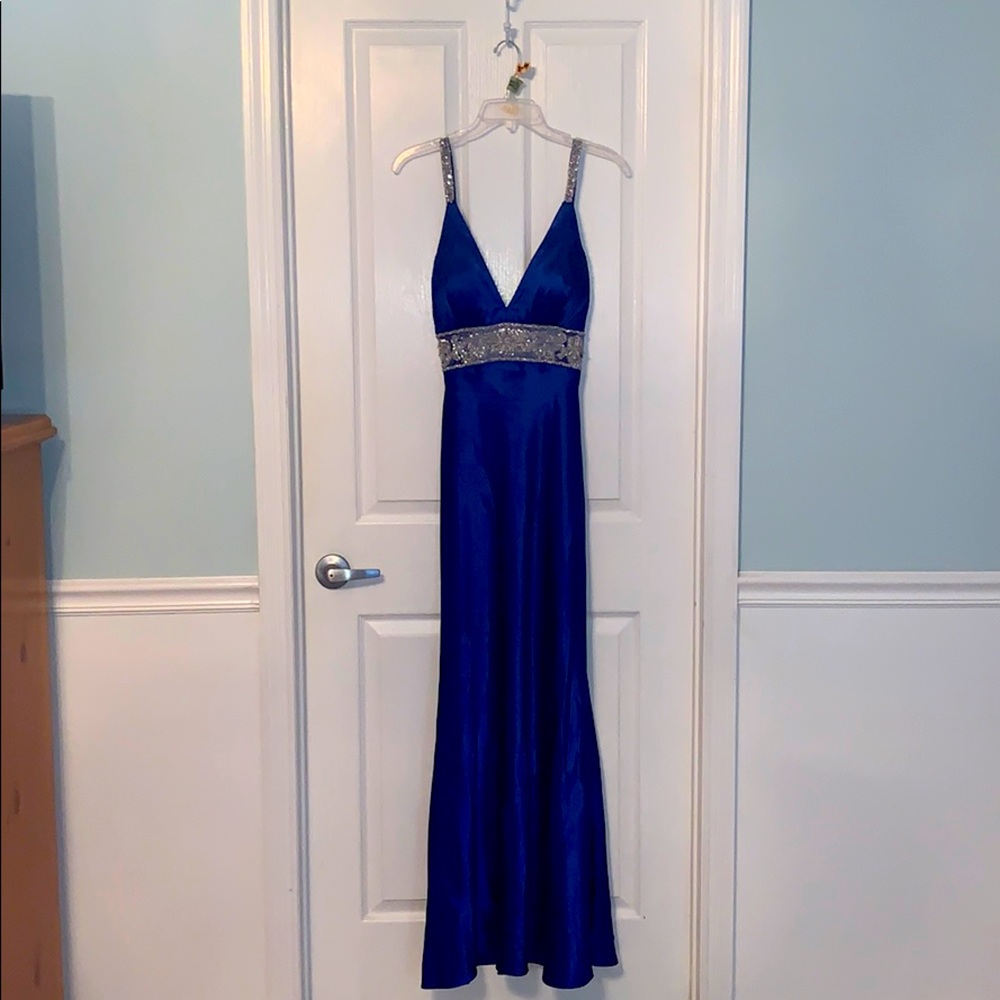 Royal blue prom dress